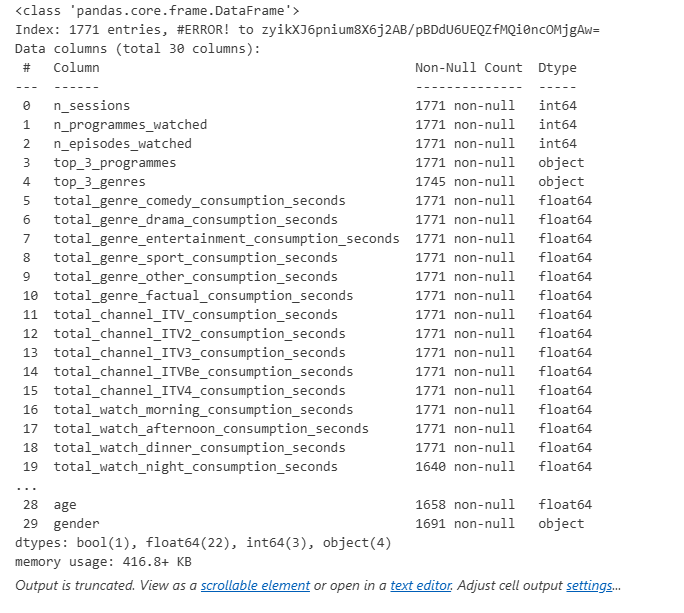 Data information